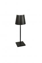 Zafferano America LD0395D4 - Poldina L Desk Lamp - Black