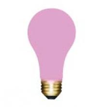 Stanpro (Standard Products Inc.) 52072 - INCANDESCENT COLORED 25W A19 E26 130V CERAMIC PINK STD