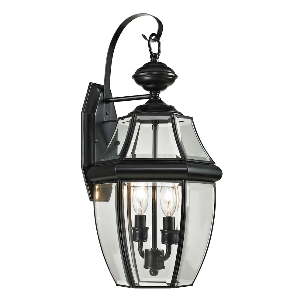 Ashford 2-Light Coach Lantern in Black - Medium