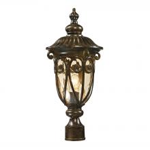 ELK Home Plus 45073/1 - Logansport 1-Light Outdoor Post Mount in Hazelnut Bronze