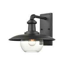 ELK Home Plus 45431/1 - Jackson 1-Light Outdoor Sconce in Matte Black with Clear Glass