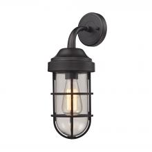 ELK Home Plus 66365/1 - Seaport 1-Light Wall Lamp in Oil Rubbed Bronze with Clear Glass