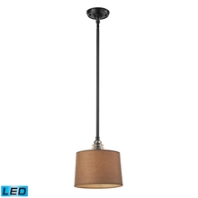 ELK Home Plus 66819-1-LED - Insulator Glass 1-Light Pendant in Oiled Bronze - Includes LED Bulb