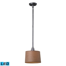 ELK Home Plus 66829-1-LED - Insulator Glass 1 Light Pendant in Weathered Zinc - LED Offering Up To 800 Lumens (60 Watt Equivale