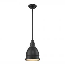 ELK Home Plus 66860/1 - Carolton 1-Light Mini Pendant in Oil Rubbed Bronze with Matching Shade