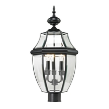 ELK Home Plus 8603EP/60 - Ashford 3-Light Post Mount Lantern in Black - Large