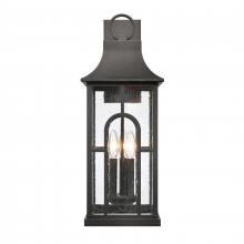 ELK Home Plus 89603/3 - Triumph 23'' High 3-Light Outdoor Sconce - Textured Black