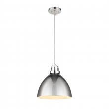 ELK Home Plus 89660/1 - Somerville 12'' Wide 1-Light Pendant - Polished Nickel