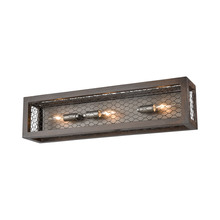 ELK Home Plus D3999 - Renaissance Invention 3-Light Wall Sconce in Aged Wood and Wire - Linear