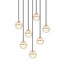Matteo Lighting C33107AG - Misty Aged Gold Brass Pendant