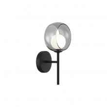 Matteo Lighting W60601BKSM - Delcia Black Wall Sconce