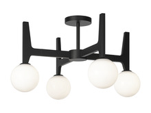 Matteo Lighting X34904MBOP - Scriben Matte Black Ceiling Mount