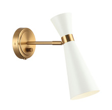 Matteo Lighting S09611AGWH - Blaze White Wall Sconce