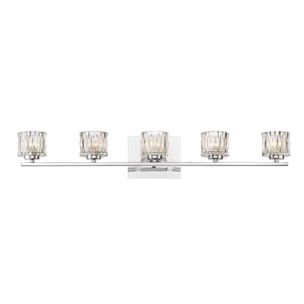 Guelph 5LT LED Bathbar Chr 34162 019 Living Lighting Kitchener