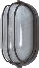 Nuvo 60/525 - 1 Light - 10'' Oval Cage Bulkhead - Architectural Bronze Finish