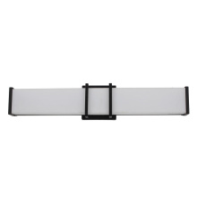 Eglo Canada 204124A - 1 LT LED Bath/Vanity Light w/ Matte Black Finish & White Acrylic Shade