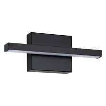 Eglo Canada 206228A - 1 LT LED Bath/Vanity Light w/ Black Finish & White Acrylic Diffuser