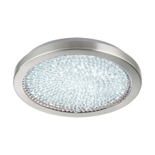 Eglo Canada 32047A - 1 LT LED Ceiling Light w/ Matte Nickel Finish & Clear Glass w/ Glass Crystal Stones