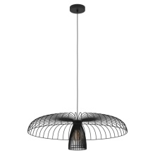 Eglo Canada 390216A - 1 LT Metal Dome Cage Chandelier w/ Black Finish